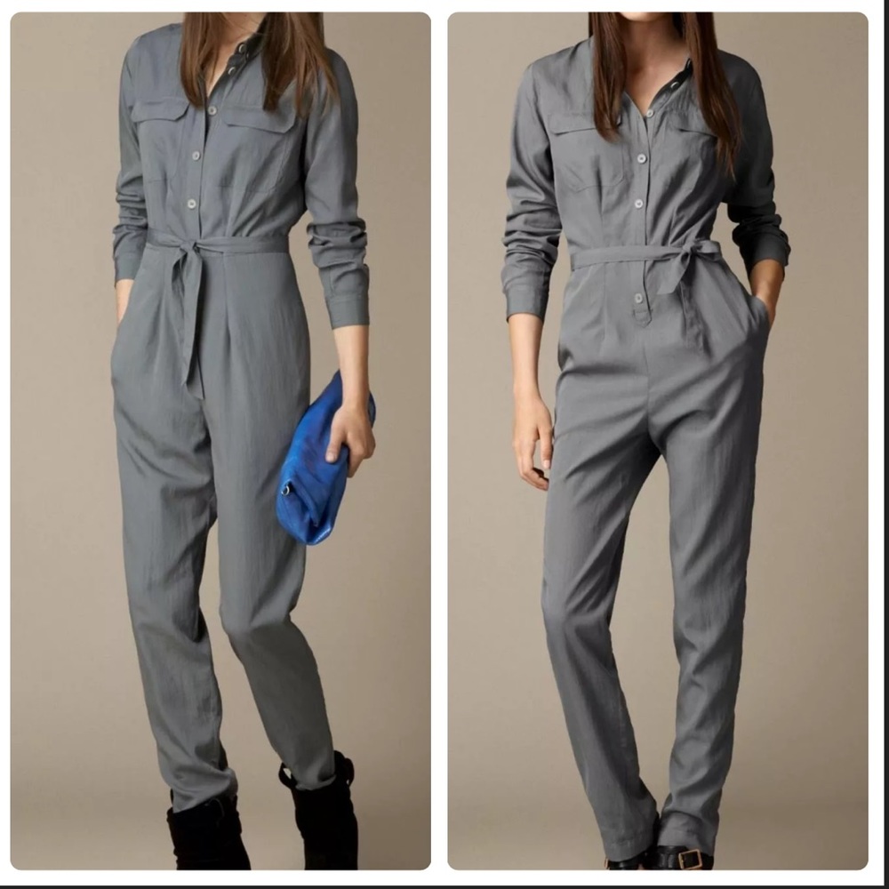 HP 9/30: Burberry 🇬🇧 👑 Silk Blend Jumpsuit